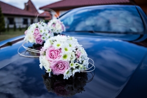 Svatební výzdoba auta