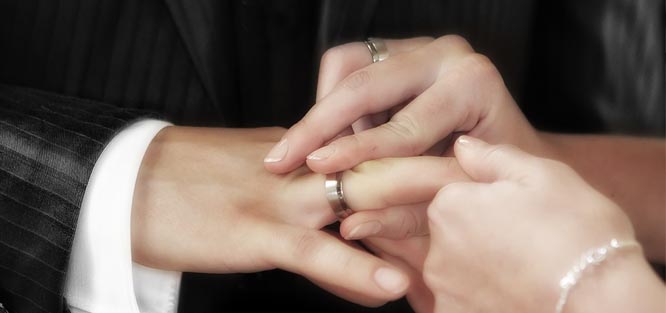 Písně na svatbu - výměna prstýnků