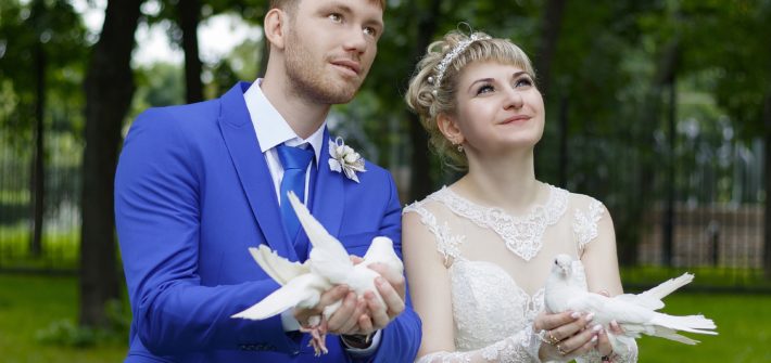Svatební holubi