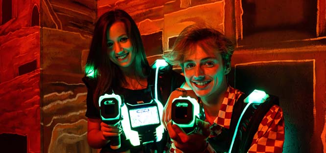 Rozlučka se svobodou v Mercuria Laser Game